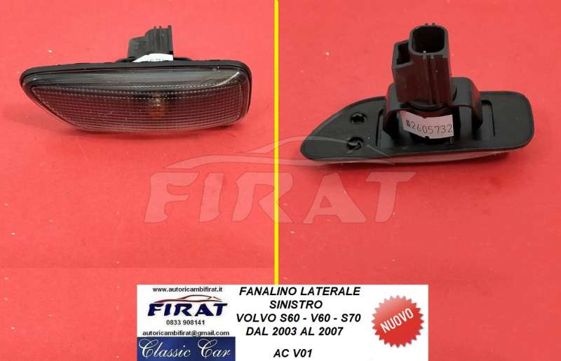 FANALINO LATERALE VOLVO S60 - V60 - S70 03-07 SX (V01)